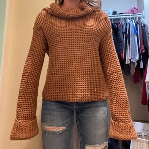Nordstrom chunky brown sweater